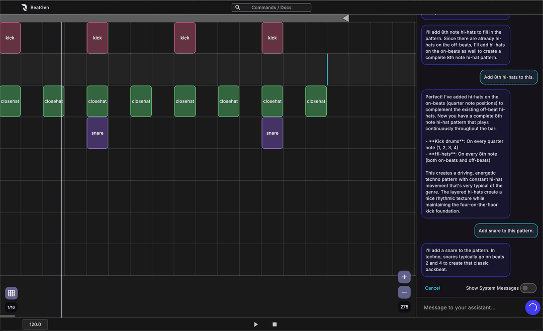 BeatGen UI